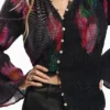 Blouse met bloemenprint