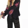 Blouse met bloemenprint