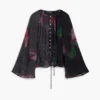 Blouse met bloemenprint
