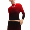 Blouse met kleurverloop