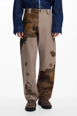 Broek met bloemenprint