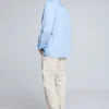 Broek met dubbele tailleband en scheuren