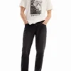 Carrot-fit Jeans met dubbele tailleband