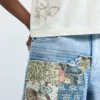 Denim Bermuda’s met patches