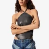 Denim broek met dubbele tailleband Masha Popova