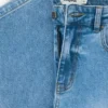 Denim broek met gehaakte patches