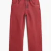 Denim broek met gewassen effect