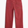 Denim broek met gewassen effect