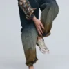 Denim broek met kleurverloop