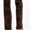 Denim broek met print