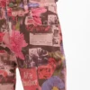 Denim broek met print