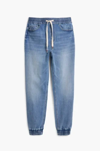 Denim joggingbroek