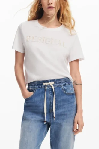 Denim joggingbroek