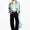 Denim patch-jas