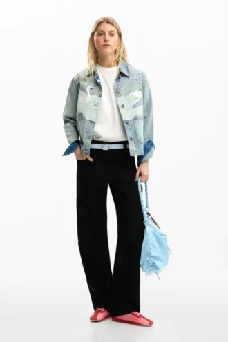 Denim patch-jas