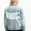Denim patch-jas