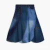 Denim patchwork rok