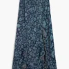 Denim rok met ruches