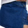 Denim skort