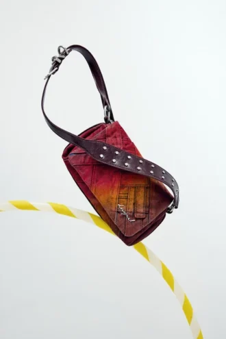 Denim tas met patches