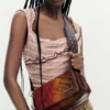 Denim tas met patches