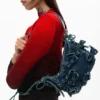 Denim tassen met applicaties