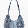 Denim tassen met gespen
