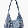 Denim tassen met gespen