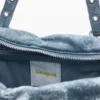 Denim tassen met ruches