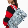 Denim tassen met ruches