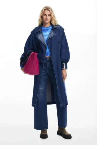 Denim trenchcoat