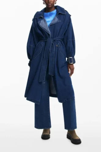 Denim trenchcoat