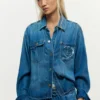 Denimjas met logo