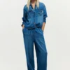 Denimjas met logo