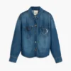 Denimjas met logo