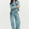 Denimjas met print