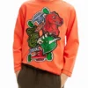 Desigual T-shirt met dinosaurussen