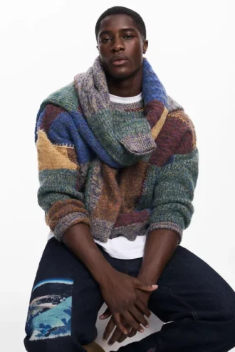 Dikke Patchwork Trui