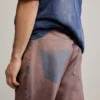 Effen denim broek