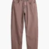 Effen denim broek