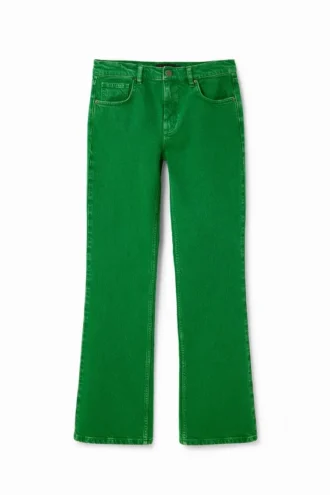 Effen flare-Jeans