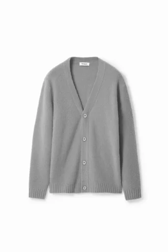 Effen vest met textuur