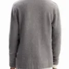 Effen vest met textuur