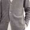 Effen vest met textuur