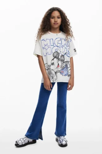Elastische denim broek