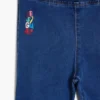 Elastische denim broek