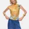 Elastische lange denim broek