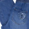 Elastische lange denim broek