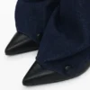 Enkellaarsje met denim flap