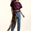 Etnisch T-shirt ontworpen door Christian Lacroix